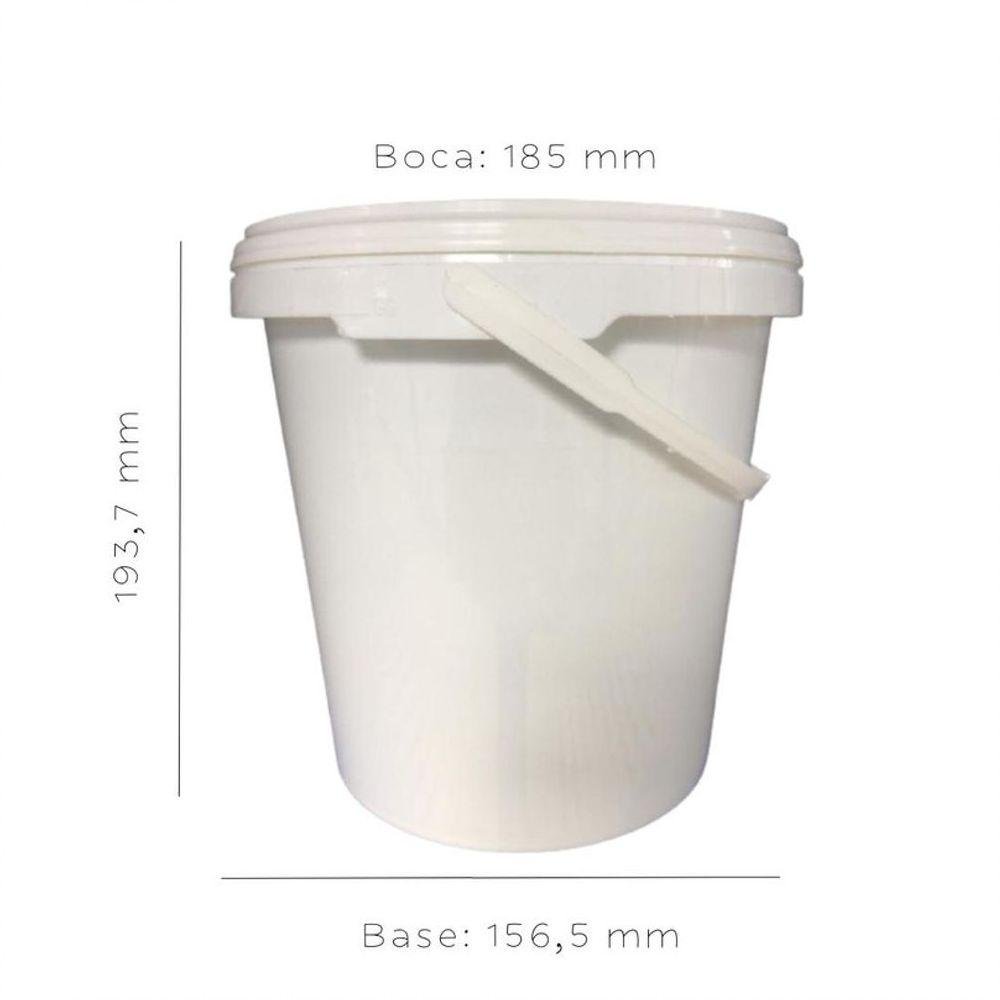 Balde Alça Plastica para Vender Amendoim 3,6 Litros 10 Peças - 5