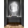 Espelho Multiuso Lapidado Pendurador Led Branco 90cm Redondo - 2