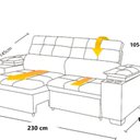Ver imagem 5 de Sofá Manaus 230cm Retrátil e Reclinável