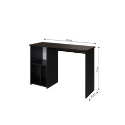 Conjunto com 1 Mesa Escrivaninha 3 Nichos Veneta e 1 Estante Modular 4 Nichos Delta - 5