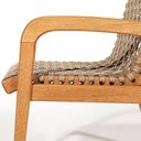 Ver imagem 6 de Conjunto 2 Bancos 2 Cadeiras 1 Mesa 180cm - Varanda Coberta/Área Gourmet Traço Marrom/Stain Jatobá/C