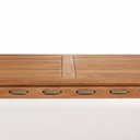 Ver mais imagens de Conjunto 2 Bancos 2 Cadeiras 1 Mesa 180cm - Varanda Coberta/Área Gourmet Traço Marrom/Stain Jatobá/C