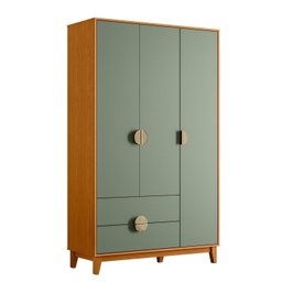 Guarda-Roupa Infantil 3 Portas e 2 Gavetas Kid em MDF - 2