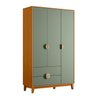 Guarda-Roupa Infantil 3 Portas e 2 Gavetas Kid em MDF - 2