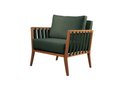 Ver imagem 1 de Poltrona Decorativa Veludo Verde Lua