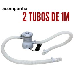 Piscina com Borda Inflável Redonda 1000 Litros 1.68m X 51cm Azul + Filtro 110v Importway Iwpbi1000 - 6