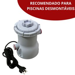 Piscina com Borda Inflável Redonda 1000 Litros 1.68m X 51cm Azul + Filtro 110v Importway Iwpbi1000 - 5