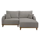 Ver imagem 5 de Sofá 2 Lugares com Chaise Lado Direito 185cm em Linho Mercúrio Cinza