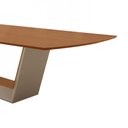 Ver imagem 7 de Mesa para Sala de Jantar Rubi 220cm Madeira Tampo Barril Laminado Moderna Mobilia