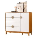 Ver imagem 2 de Cômoda Infantil 4 Gavetas e 1 Porta Kid em MDF