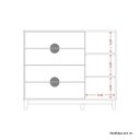 Ver imagem 5 de Cômoda Infantil 4 Gavetas e 1 Porta Kid em MDF