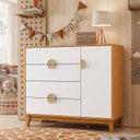 Ver imagem 1 de Cômoda Infantil 4 Gavetas e 1 Porta Kid em MDF