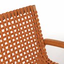 Ver imagem 6 de Conjunto com 2 Bancos, 2 Cadeiras com Braços e 1 Mesa 180cm Traço Laranja/Stain Jatobá/Ocre