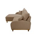 Ver imagem 6 de Sofá 2 Lugares com Chaise Lado Esquerdo 185cm em Linho Mercúrio Bege