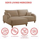 Ver imagem 5 de Sofá 2 Lugares com Chaise Lado Esquerdo 185cm em Linho Mercúrio