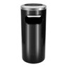 Cinzeiro Lixeira Plástica Com Aro Em Aço Inox 50 Litros - 1