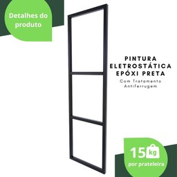 Prateleira Estilo Industrial Suspensa Teto Cozinha 60cm p.m - 3