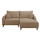 Ver imagem 5 de Sofá 2 Lugares com Chaise Lado Direito 185cm em Linho Mercúrio Bege