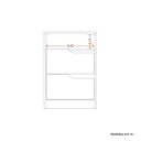 Ver imagem 4 de Mesa de Cabeceira 2 Gavetas sem Pés Doble Marrom