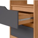 Ver imagem 7 de Mesa de Cabeceira 2 Gavetas sem Pés Doble Marrom