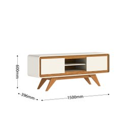 Rack Channel 150 Innovative para Tv Nature/off White - 3