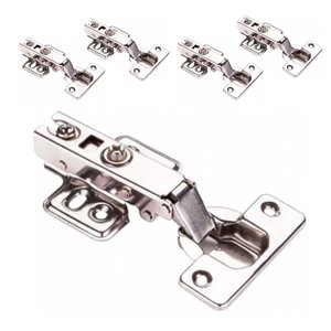 Kit 10 Dobradiças Reta Aço Inox 35mm para Armário Porta Tamanho:dobradiça 35mm