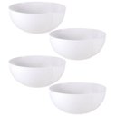 Ver imagem 1 de Cj 4 Saladeiras Porcelana Tramontina 24cm Branca Salada Sobremesa Buffet Restaurante