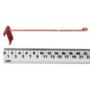 Ver imagem 2 de Kit 10x Ganchos Vermelho Multiuso 23cm