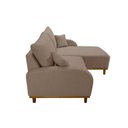 Ver imagem 4 de Sofá 2 Lugares com Chaise Lado Direito 185cm em Veludo Mercúrio Marrom