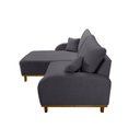 Ver imagem 4 de Sofá 2 Lugares com Chaise Lado Esquerdo 185cm em Veludo Mercúrio  