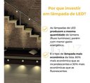 Ver imagem 6 de Kit 4 Embutido Led 3w Balizador Parede Quadrado Quente - Branco - Preto