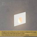 Ver imagem 4 de Kit 4 Embutido Led 3w Balizador Parede Quadrado Quente - Branco - Preto