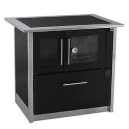 Fogão a Lenha Eclipse Dirireito Preto Chapa Vitroceramica N2 - 1