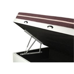 Cama Box com Baú Solteiro + Colchão de Molas - Anjos - Classic Superlastic 88cm - Branco - 3