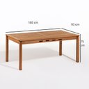 Ver imagem 3 de Conjunto 4 Cadeiras 1 Banco 1 Mesa 180cm - Varanda Coberta/Área Gourmet Traço Preto/Stain Jatobá/Cor