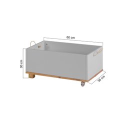 Baú Infantil Doug 60cm X 36cm X 30cm - 3