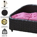 Ver imagem 5 de Cama Pet Chaise Pet Retangular Fibra Sintética Alumínio - Cão e Gato - Trama Original