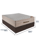 Ver imagem 3 de Cama Box Baú e Colchão Airtech Springpocket Molas Ensacadas Queen Ortobom: Marrom