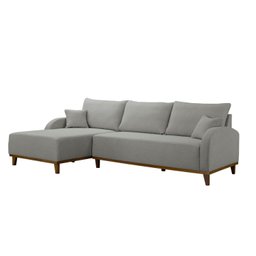 Sofá 3 Lugares com Chaise Lado Esquerdo 250cm em Linho Mercúrio - 2