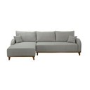Ver imagem 4 de Sofá 3 Lugares com Chaise Lado Esquerdo 250cm em Linho Mercúrio Cinza