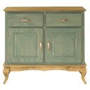 Ver imagem 4 de Balcão Buffet de Madeira com 2 Portas e 2 Gavetas Verde Oliva