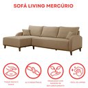 Ver imagem 7 de Sofá 3 Lugares com Chaise Lado Esquerdo 250cm em Linho Mercúrio Bege