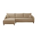 Ver imagem 4 de Sofá 3 Lugares com Chaise Lado Esquerdo 250cm em Linho Mercúrio Bege