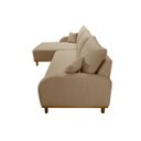 Ver imagem 5 de Sofá 3 Lugares com Chaise Lado Esquerdo 250cm em Linho Mercúrio Bege