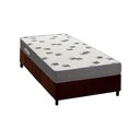 Ver imagem 1 de Conjunto Box Solteiro: Colchão Espuma Ortobom D33 Light Saúde + Base Crc Suede Brown (88x188)