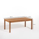Ver imagem 3 de Conjunto 1 Banco 4 Cadeiras e 1 Mesa 180cm Traço Bege/Stain Jatobá/Corda Areia