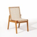 Ver imagem 7 de Conjunto 1 Banco 4 Cadeiras e 1 Mesa 180cm Traço Bege/Stain Jatobá/Corda Areia
