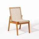 Ver imagem 7 de Conjunto 1 Banco 4 Cadeiras e 1 Mesa 180cm Traço Bege/Stain Jatobá/Corda Areia