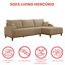 Ver imagem 6 de Sofá 3 Lugares com Chaise Lado Direito 250cm em Linho Mercúrio
