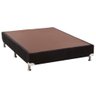 Base de Cama Box Camurca Preto Casal 138 Cm (larg) Alto - 42900 - 1